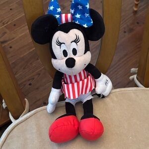 Minnie Mouse Plush Toy with Red and Blue Outfit